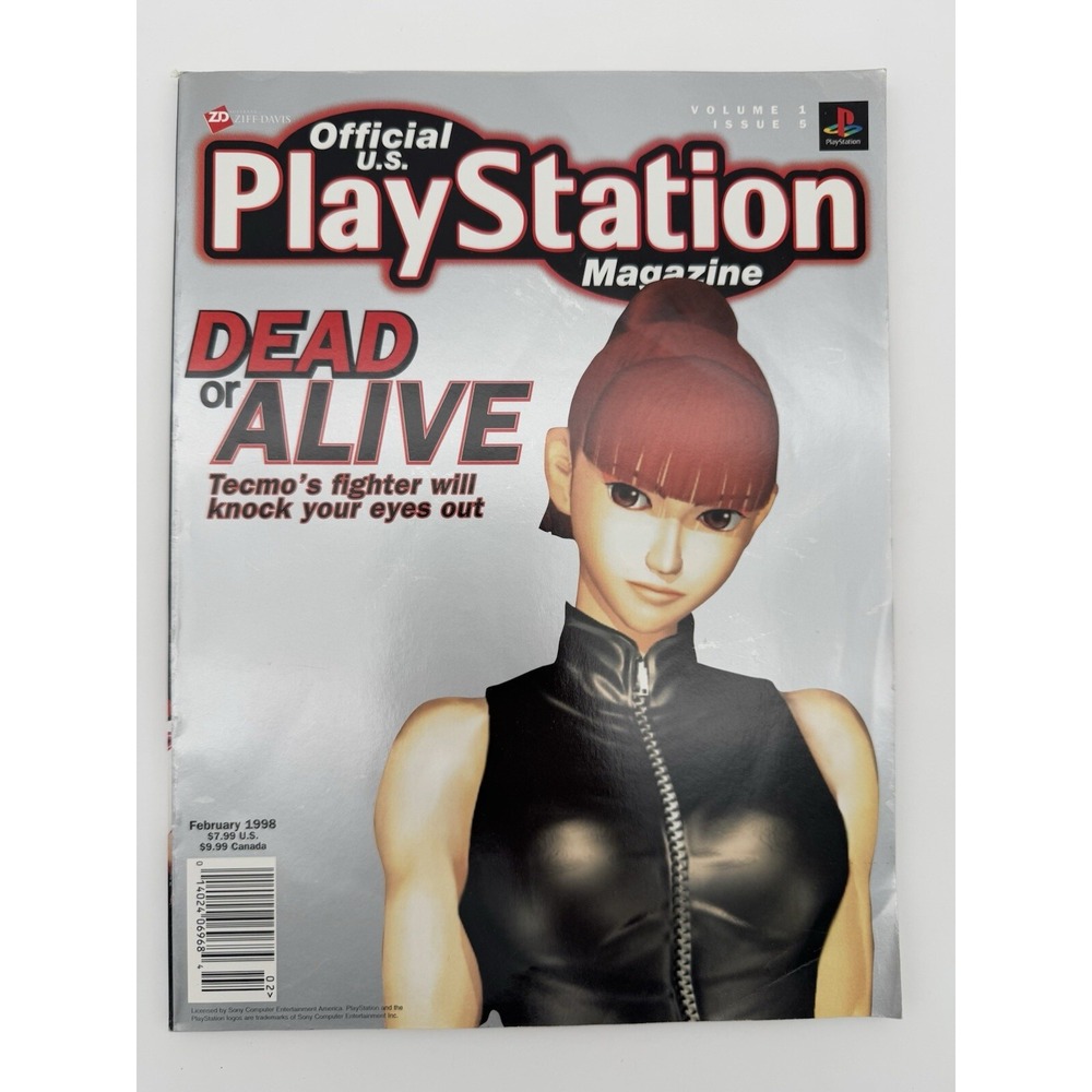 Official US Playstation Magazine February 1998 Volume 1 Issue 5 Dead Or Alive